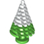 Набор LEGO Plant- Large Pine Tree with White Marbled Snow Pattern, Ярко-зеленый