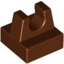 Набор LEGO Tile Special 1 x 1 with Clip and Straight Tips, Красно-коричневый