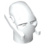 Набор LEGO Minifig Head Modified - General Grievous, Белый
