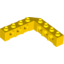 Набор LEGO Technic Brick 5 x 5 Right Angle (1 x 4 - 1 x 4), Желтый