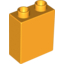 Набор LEGO Brick 1 x 2 x 2, Bright Light Orange