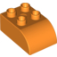Набор LEGO Brick 2 x 3 with Curved Top, Оранжевый