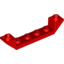Набор LEGO Slope Inverted 45В° 6 x 1 Double with 1 x 4 Cutout, Красный