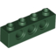 Набор LEGO Technic Brick 1 x 4 [3 Holes], Темно-зеленый