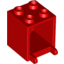 Набор LEGO Box 2 x 2 x 2 [Hollow Studs], Красный
