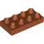 Набор LEGO Plate 2 x 4, Темно-оранжевый