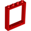 Набор LEGO Door Frame 1 x 4 x 4 (Lift), Красный