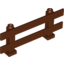 Набор LEGO Fence 1 x 8 x 2 2/3, Красно-коричневый