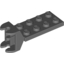 Набор LEGO Hinge Plate 2 x 4 with Articulated Joint - Female, Темный сине-серый