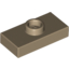Набор LEGO Plate Special 1 x 2 with 1 Stud without Groove (Jumper), Dark Tan