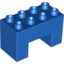 Набор LEGO Duplo, Brick 2 x 4 x 2 with 2 x 2 Cutout on Bottom, Голубой