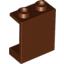 Набор LEGO Panel 1 x 2 x 2 [Hollow Studs], Красно-коричневый