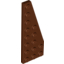 Набор LEGO Wedge Plate 8 x 3 Right, Красно-коричневый