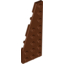 Набор LEGO Wedge Plate 8 x 3 Left, Красно-коричневый