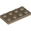 Набор LEGO Plate 2 x 4, Dark Tan