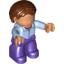Набор LEGO DUP. WOMAN W BOBBED HAIR, Bright Light Blue