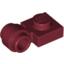 Набор LEGO Plate Special 1 x 1 with Clip Light [Thick Ring], Темно-красный