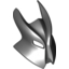 Набор LEGO Large Figure Visor - Vladek with Horns, Speckle Black-Silver