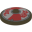 Набор LEGO Dish 4 x 4 Inverted [Radar] with Viking Shield Red / White Sections and Red Serpent Print, Tan