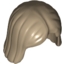 Набор LEGO Minifig Hair Female, Dark Tan