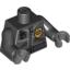 Набор LEGO Torso Police Leather Jacket, Gold Badge, Radio, Belt Print / Black Arms / Dark Bluish Gray Hands, Черный