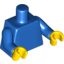 Набор LEGO Torso Plain / Blue Arms / Yellow Hands, Голубой