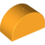 Набор LEGO Duplo, Brick 2 x 4 x 2 Curved Top, Bright Light Orange
