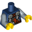 Набор LEGO Torso Viking Armour with 2 Shoulder Rondels and Waist Rondel Print / Sand Blue Arms / Yellow Hands, Темно-синий