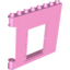 Набор LEGO Duplo Building Wall 1 x 8 x 6 with Door Opening, Ярко-розовый