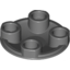 Набор LEGO Plate Round 2 x 2 with Rounded Bottom [Boat Stud], Темный сине-серый