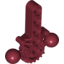 Набор LEGO Bionicle Hips / Lower Torso with 2 Ball Joints and 7 Tooth Half Gear, Темно-красный