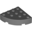Набор LEGO Brick Round Corner 4 x 4 Full Brick, Темный сине-серый
