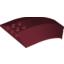 Набор LEGO Windscreen 8 x 6 x 2 Curved, Темно-красный