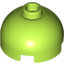 Набор LEGO Brick, Round 2 x 2 Dome Top - Hollow Stud with Bottom Axle Holder x Shape + Orientation, Лайм