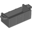 Набор LEGO Treasure Chest Bottom with Rear Slots, Темный сине-серый