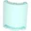 Набор LEGO Panel 4 x 4 x 6 Quarter Cylinder, Trans-Light Blue