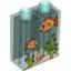 Набор LEGO Duplo Brick 1 x 2 x 2 with Aquarium and Fish Print (42657), Trans-Light Blue