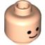 Набор LEGO Minifig Head Standard Grin Print [Blocked Open Stud], Light Flesh