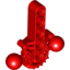 Набор LEGO Bionicle Hips / Lower Torso with 2 Ball Joints and 7 Tooth Half Gear, Красный