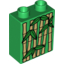 Набор LEGO Duplo Brick 1 x 2 x 2 with Bamboo Print, Зеленый