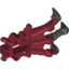 Набор LEGO Bionicle Foot Piraka Clawed with Pearl Dark Gray Talons, Темно-красный
