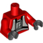 Набор LEGO Torso Rebel Pilot Flight Suit Print / Red Arms / Black Hands, Красный