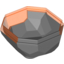 Набор LEGO Rock Lower with Marbled Trans-Neon Orange Pattern, Темный сине-серый
