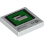 Набор LEGO Tile 2 x 2 with Computer Monitor Print 1, with Gray/Black Power Switch Icon, Белый