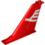Набор LEGO Tail 14 x 2 x 8 with White Airline Bird Print, Красный