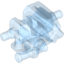 Набор LEGO Torso/Head Mechanical, Exo-Force Robot with Marbled Pearl Light Gray Pattern, Trans-Medium Blue
