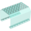 Набор LEGO Aircraft Fuselage Angular Top 6 x 8 x 4, Trans-Light Blue