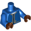 Набор LEGO Torso SW Bespin Guard Print / Blue Arms Printed / Reddish Brown Hands, Голубой
