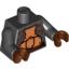 Набор LEGO Torso SW Gold Body Armor Print (Lando Calrissian - Skiff Guard) / Black Arms / Reddish Brown Hands, Черный
