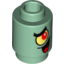 Набор LEGO Brick, Round 1 x 1 Open Stud with Plankton Character Print (SpongeBob), Sand Green